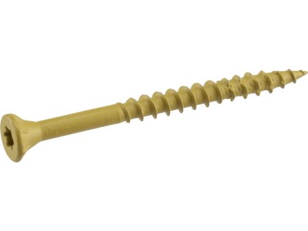 Deck Plus No. 8 X 1-1 4 in. L Tan Star Flat Head Exterior Deck Screws 1 lb For Discount