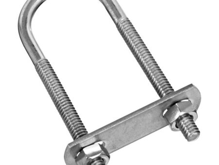 National Hardware 1 4 in. X 1-1 8 in. W X 3-1 2 in. L Coarse Zinc-Plated Stainless Steel U-Bolt Supply