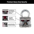 Master Lock 3-3 32 in. H X 1-13 64 in. W X 2 in. L Steel Ball Bearing Locking Padlock Keyed Alike Fashion