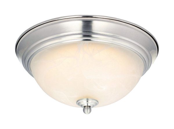 Westinghouse LED 5.5 in. H X 11 in. W X 11 in. L Brushed Nickel Ceiling Light Online Hot Sale