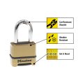 Master Lock 2 in. H X 1-7 32 in. W X 2 in. L Steel Ball Bearing Locking Padlock Keyed Alike For Cheap