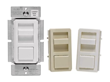 Leviton IllumaTech White 600 W Slide Dimmer Switch 1 pk on Sale