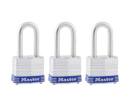 Master Lock 3-3 16 in. H X 1-9 16 in. W X 27 32 in. L Steel 4-Pin Cylinder Padlock Keyed Alike For Sale