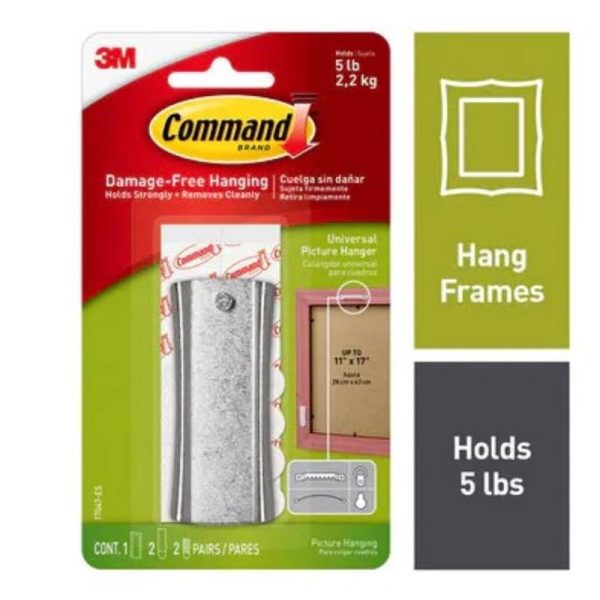 3M Command Plastic Coated White Small Picture Hanger 5 lb 3 pk Online Hot Sale