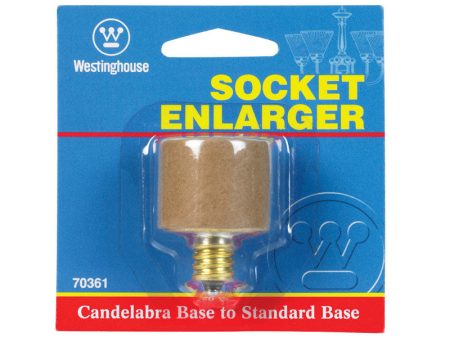 Westinghouse Candelabra to Standard Base Socket Adapter 1 pk Sale