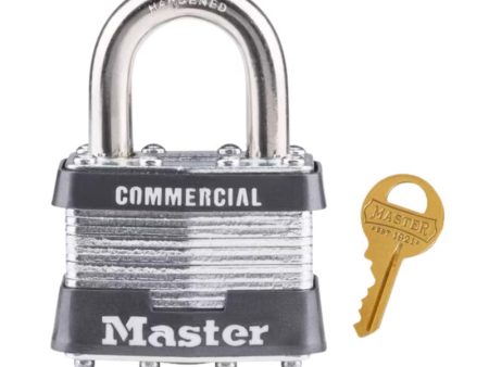 Master Lock 1-5 16 in. H X 1-3 4 in. W Laminated Steel 4-Pin Cylinder Padlock Keyed Alike Online now