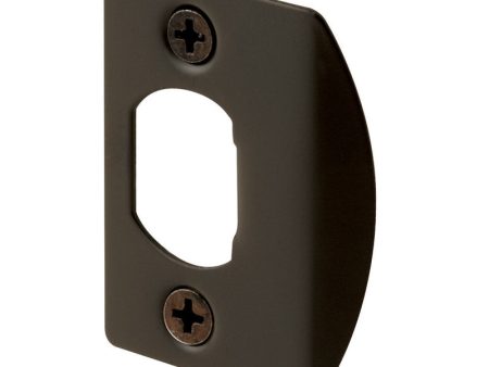 Prime-Line 2.25 in. H X 1.44 in. L Classic Bronze Steel Latch Strike Plate For Cheap