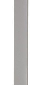 M-D 0.13 in. H X 48 in. L Prefinished Silver Vinyl Wall Base Supply