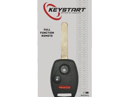 KeyStart Self Programmable Remote Automotive FOB Key Blank HON049 Double For Honda Fashion