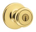 Kwikset Tylo Polished Brass Entry Knobs 1-3 4 in. Online