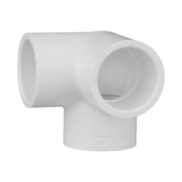 Charlotte Pipe Schedule 40 1 2 in. Slip X 1 2 in. D Slip PVC Side Outlet Elbow 1 pk Online Sale