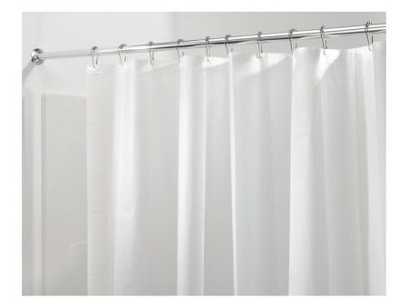 iDesign 72 in. H X 72 in. W Frosted Solid Shower Curtain Liner PEVA Cheap