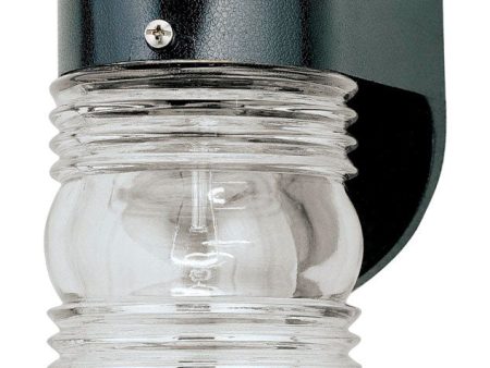 Westinghouse Gloss Black Switch Incandescent Jelly Jar Light w Photocell Online