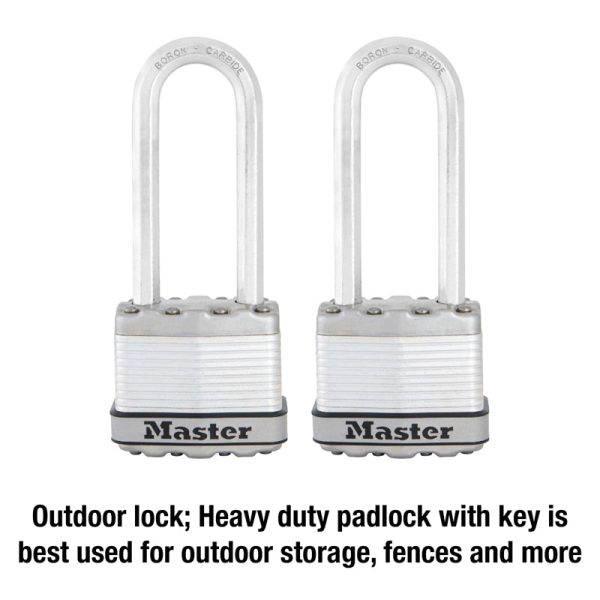 Master Lock 1-9 16 in. H X 11 16 in. W X 1-3 4 in. L Steel Dual Ball Bearing Locking Padlock Keyed A For Discount