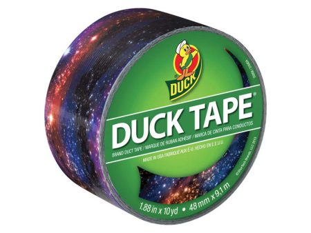 Duck 1.88 in. W X 10 yd L Multicolored Galaxy Duct Tape For Discount