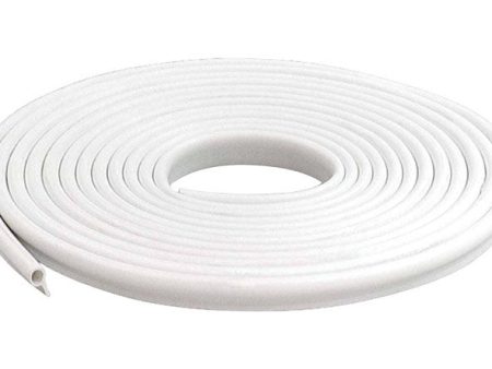 M-D White Vinyl Gasket Weatherstrip For Doors and Windows 17 ft. L X 1 2 in. Online Hot Sale