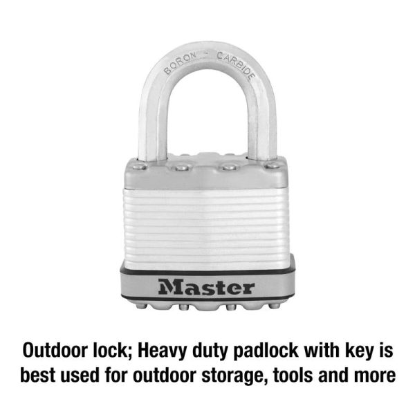 Master Lock 6.34 in. H X 1.34 in. W X 3.91 in. L Steel Ball Bearing Locking Padlock Keyed Alike For Sale