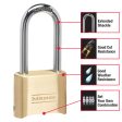 Master Lock 4-1 8 in. H X 2 in. W Steel Resettable Combination Padlock Discount