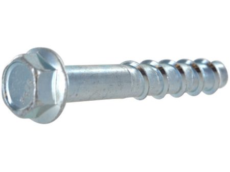 Hillman Screw-Bolt+ 1 2 in. D X 4 in. L Steel Hex Head Concrete Screw Anchor 10 pk Supply