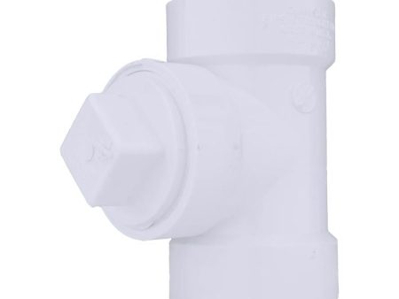 Charlotte Pipe 2 in. Hub X 2 in. D Hub PVC Cleanout Tee 1 pk Cheap