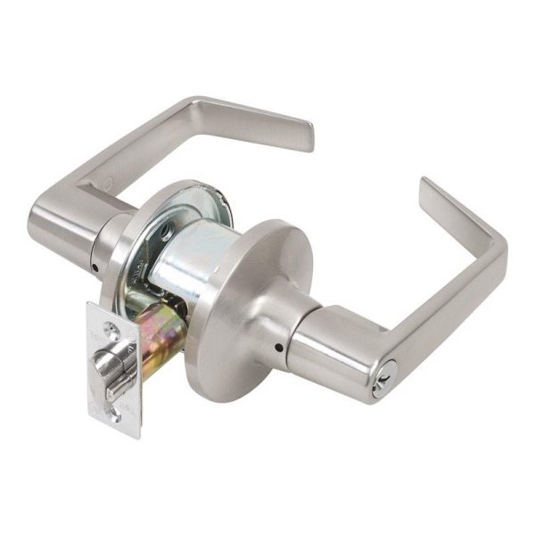 Tell Cortland Satin Chrome Storeroom Lockset 1-3 4 in. Fashion